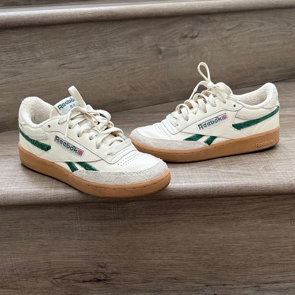 Reebok Beige and Forest Green Casual Shoes